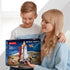 BIZNESMEN 704 Set, 4-in-1 6-12, PCS Space Shuttle Exploration Rocket Launch Center Block STEM Aerospace Rocket Building