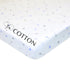 American Baby Company 100% Natural Cotton Fitted Mini Crib Sheet 38" x 24" - Silver Blue Arrow