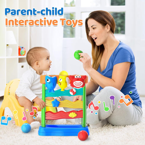YEGEER 1 2 12-18 1-2 Toys for Years Old Boys Girls, Musical Toys for Months, Interactive Toddler, Montessori Toys