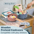 Sets Sets 3-5, Lehoo Castle Wooden Play Kitchen Accessories, Play Pots and Pans for Kids, Play Food for Kids Kitchen