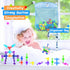 165Pcs 3 4 5 6 Genius Suckers Suction Cup Toys, Bath Sensory Toys for Kids, Colorful Building Toys Party Favor Gift