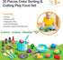 35Pcs Playset Set, Kids Kitchen Toy Accessories, Toddler Pretend Cooking with Play Pots, Pans, Utensils, Cookware, Play