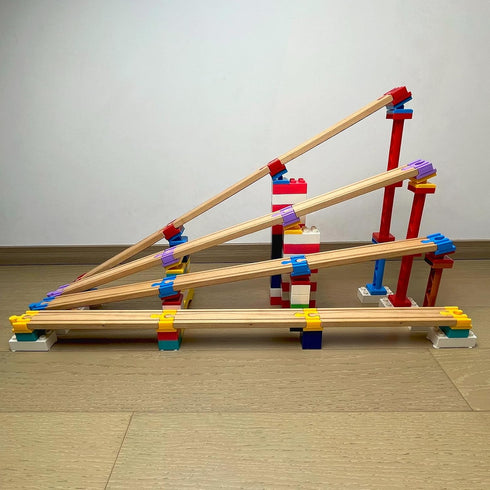 20 Pack 3+ Wooden Train Track Accessories, pcs Wooden Track Connector, Compatible with All Major Brands Wood Train