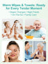 Baby Wipes Warmer, Larger Capacity Wipe Dispenser, Even Heating Diaper Wipe Warmer with Night Light, On/Off Switch
