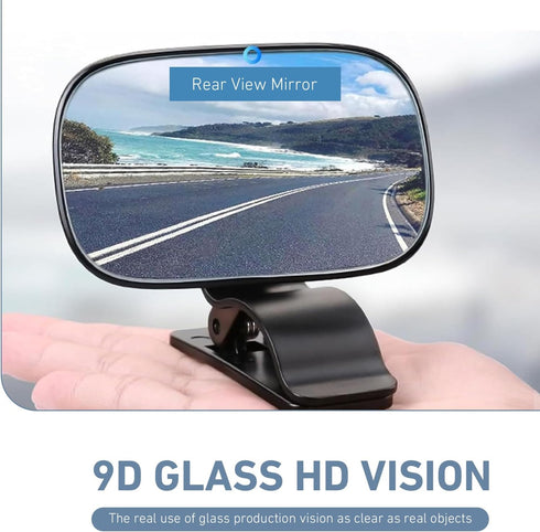 Yidcidu 360 Car Mirror for Baby, Rotatable Adjustable HD Observation Glass, Wide Angle Rear Seat Viewer with ABS Clip