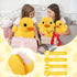 Leyndo 2 Pcs Giant Plush Yellow Duck, Soft Stuffed Animal Toy Duck Plush Pillow for Boys Girls Birthday Gift