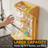 9 SpaceAid Bamboo Baby Bottle Drying Rack, Space Saving Kitchen Bottles Holder Organizer for Baby Bottle Rack Dryer