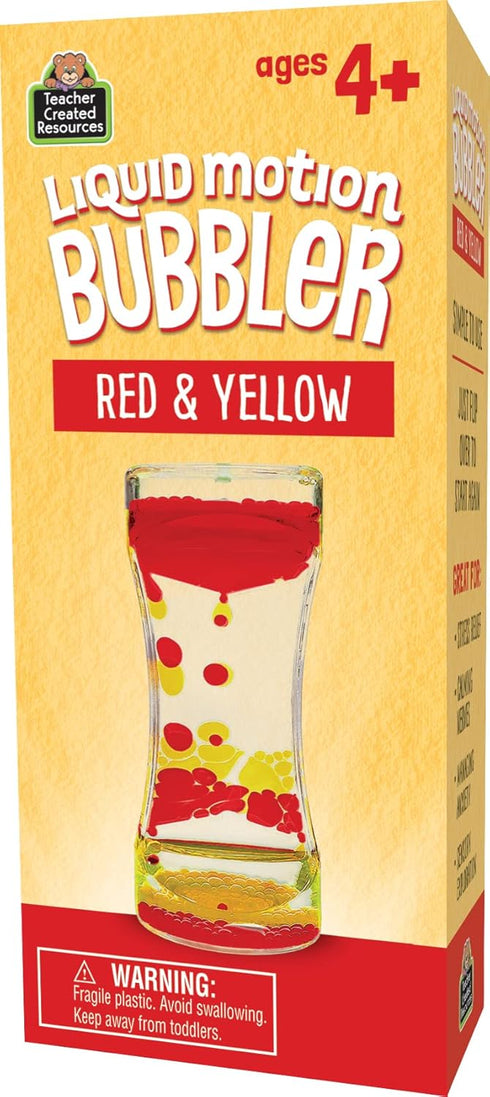 Teacher Liquid Motion Bubbler in Red & Yellow