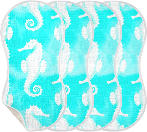 Kagirah Baby Burp Cloths, Soft Absorbent Burping Cloths for Babies, Cotton Milk Spit Up Rags, Large Size for Newborns