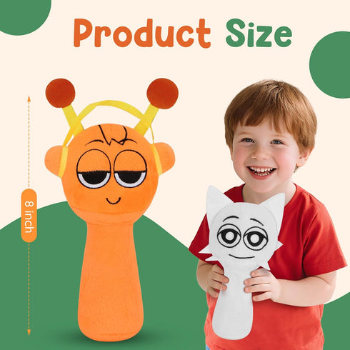 Skymetis 3, 4-6 Sprunky Plush Toy - Birthday Party Stuffed Animal, Orange Play Plush Toy for Sprunky Stage Soft Toy