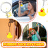 Deekin 60 Pcs Rubber Duck Keychain - 2.17 Inch Tiny Ducks for Party Favors & Birthday Supplies
