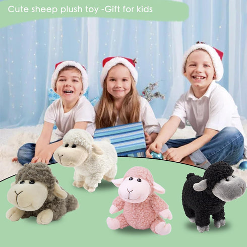 Sheep Stuffed Animal, Sheep Plush toy, Lamb Stuffed Animal Cute Soft Stuffed Lamb Kids Boys and Girls birthday Home Decor Cuddly White Lamb Toys (standing)