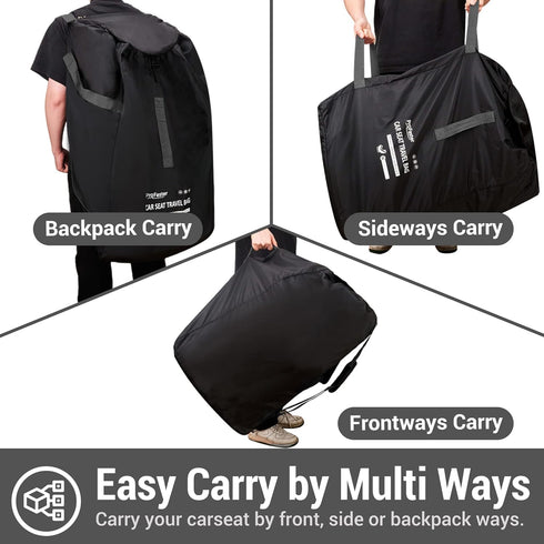 ProFaster Backpack Car Seat Travel Bag for Air Travel Universal Infant Carseat Gate Check Bag Cover for Airplane
