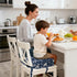 omedecal 4" Toddler Booster Seat for Dining Table Kitchen Chair, Kids Booster Seat with Non-Slip Bottom and Adjustable