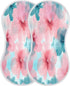 YETTASBIN Mint Flower Muslin Baby Burp Cloth, Super Soft Absorbent Cotton Burp Rag Baby Bibs Feeding Cloth for Newborn