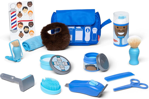 Melissa & Doug Barber Shop Pretend Play Set for Kids (16 Piece)