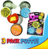 JA-RU Lab Putty Bundle Set (1 Pack, 3 Units Assorted) - Glow in The Dark Slime, Bouncing Putty for Kids