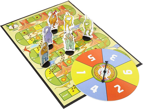 Outset Media Dinosaur Snakes and Ladders Game - Fun for Kids and Family