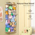 Jtksfcl Stuffed Animal Storage Wood Corner Plush Toys Holder with Star Pattern, Length Adjustable Hanging Stuffed
