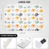 Baby Diaper Changing Pad, 21 5/8" x 31.5" Waterproof Liners - Reusable Soft Absorbent Portable Changing Mat (Elephant 1