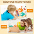 Preschool Learning Toys for Toddlers 2-4, Educational Math Manipulatives Number Counting Blocks, Montessori Gifts