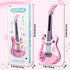 3 4 5 M SANMERSEN Kids Electric Toy Music Pink Guitars for Girl, with Strap for Kid, Toddler Musical Instrument Toys