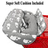 2-in-1 Love&go Soft Pillow Attached Shopping Cart and High Chair Cover for Baby, Cotton Padded Cart Cover, Fold'n Roll