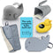 6pcs Bath Kneeler and Elbow Rest pad Set - Complete Bathtime Kit