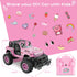 2.4Ghz 3 NQD RC Cars with DIY Sticker, Pink Remote Control Car for Girls, Jeep RC Trucks, Little Girl Toys Birthday
