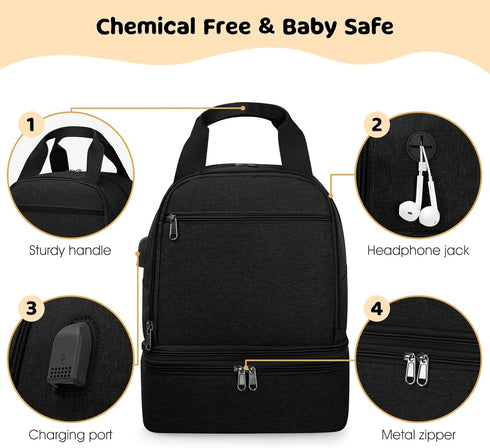 S1 S2, Pack, OCKLILY Pump Bag for Spectra Wearable Breast Pump Bags with Ice Pumping Bag with Waterproof Mat for Pump