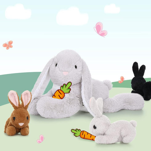 24" Large Stuffed Bunny Rabbit Plush Toy Gifts for Kids - Big Bunny Stuffed Animal