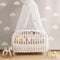 LOAOL Kids Bed Canopy with Lace Hanging Canopy Net for Baby Crib
