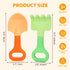 Gaiabliss 0-6 6-12 2 Pack Baby Teething Toys, Baby Garden Teether Toys Shovel & Rake Silicone Teethers for Babies