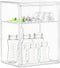 Baby Bottle Storage Organizer for Countertop Cabinet, 2 Tiers Nursery Clear Acrylic