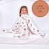 100% 47 47 Inches, LollyBanks Swaddle Blanket, Cotton Muslin Swaddle Blankets, Neutral Swaddle Blanket x Baby Blanket