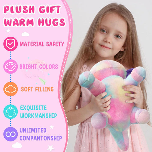 REUCLOTHIM Axolotl Plush Toy,Soft Cute Axolotl Stuffed Animal Plushies,Axolotl Stuffed Animal Toy for Kids, Cute