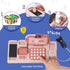 Count 3 4 5 6 7 8 Pretend Play Calculator Cash Register Toy with Sound,Microphone,Scanner,Credit Card and Conve Belt