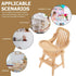 jojofuny Miniature Highchair Dollhouse Wooden High Chair 1:12 Scale Desktop Chair Accessories