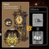 SHAREHB Set, 12+, Vintage Swing Clock Building Blocks Real Working Moving Pendulum & Rotating Dial, Mechanical Building