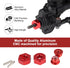 HobbyPark Aluminum 12mm Wheel Hex Nuts & M4 Lock Nuts for 1/10 Scale RC Car Truck Crawler Buggy (8-Pack, Red)