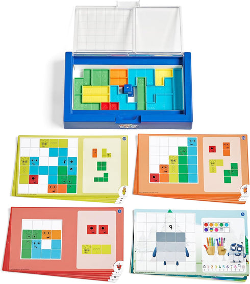 hand2mind Numberblocks Puzzle Solver, Educational Logic Puzzles for Kids Ages 3-5, Tactile Sensory Toys
