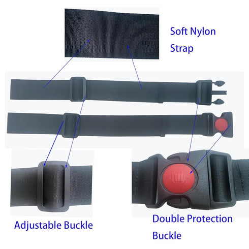 YBWYDH 2 2-Point Pcs High Chair Straps Replacement Ingenuity Swing Child Stroller Baby Safety Belt Kid Safe Strap
