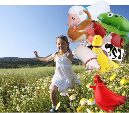 SOTOGO 10 Pieces Walking Animal Balloons, Pet Balloons for Kids Birthday Party Decor