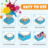 Hewaurorion 7 36 4 5 6 7 8 9 10 11 12, Spin Art Machine for Kids, Paint Spinner Arts and Crafts Kit with Washable