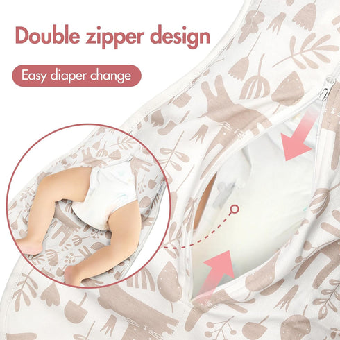 2-Pack 0-3 2-Way ANYEDDE Newborn Swaddle Sleep Bag- Arms Up Swaddle Months, Baby Swaddles for Newborn, Cuff Removable