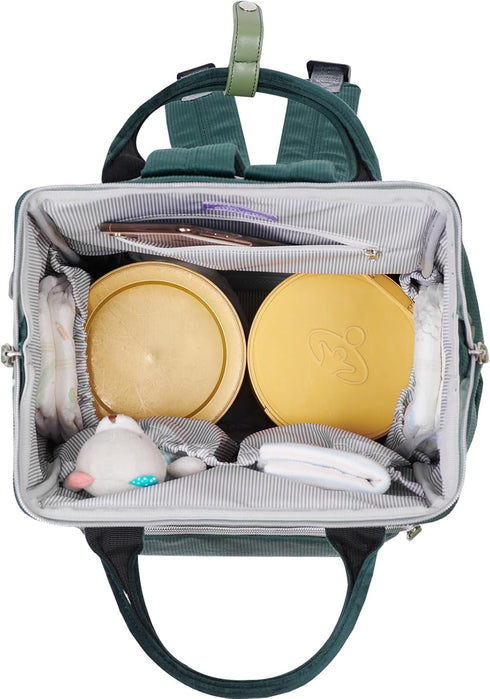 Backpack 13 SUNVENO Diaper Bag Large Capacity Baby Bag with USB Charging Changing Pad Waterproof Travel Nappy Bag
