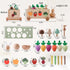 OESSUF Montessori Toys Toddlers Wooden Educational Toys for Baby Boys Girls, Shape Sorting & Matching Fine Motor Skills