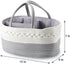 PandaEar Baby Diaper Caddy Organizer for Boys Girls, Portable Cotton Rope Diaper Basket, Travel Change Organizer