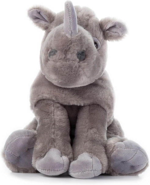 12 inches The Petting Zoo Rhino Stuffed Animal, Gifts for Kids, Wild Onez Zoo Animals, Southern Rhino Plush Toy