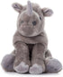 12 inches The Petting Zoo Rhino Stuffed Animal, Gifts for Kids, Wild Onez Zoo Animals, Southern Rhino Plush Toy